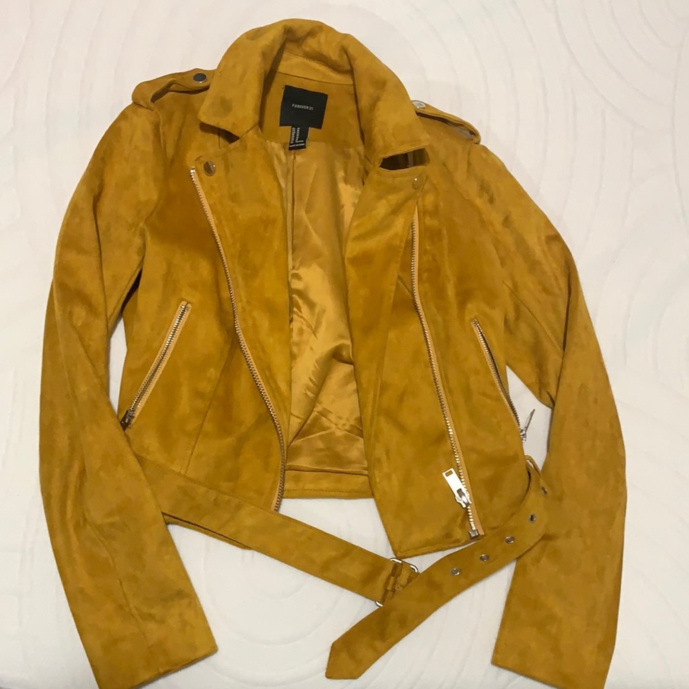 Suede Moto Jacket